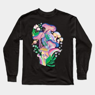 Magic Mushroom Galaxy Long Sleeve T-Shirt